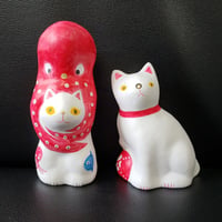 猫に蛸 とんぼ13＆ 猫に毬(大) 相良人形 | いいべっす山形