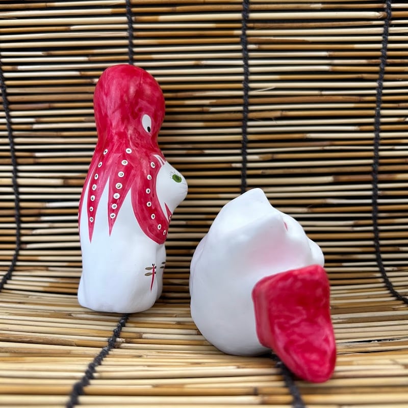 相良人形】猫に蛸とんぼ25 ＆ 猫に鯛とんぼ3 (240716-1) | いいべっす山形