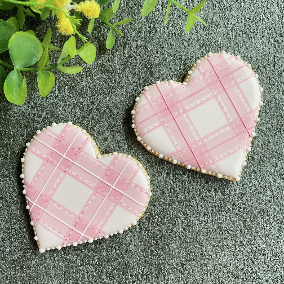 デジタル】チェック模様アイシングクッキー☆パーフェクト動画レッスン