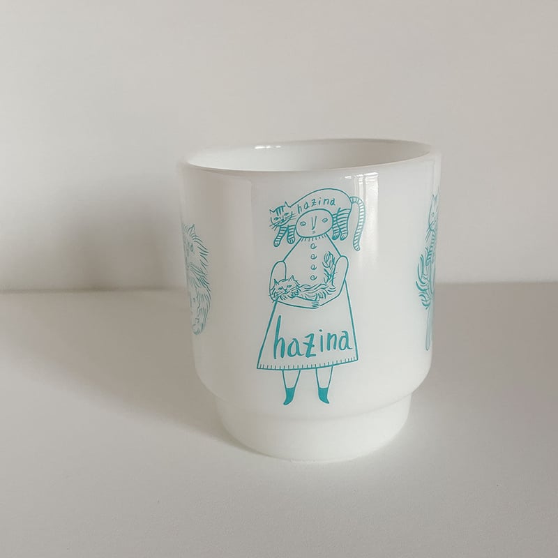 Olde Milk-glass hazinaオリジナルマグ | 雑貨店hazina