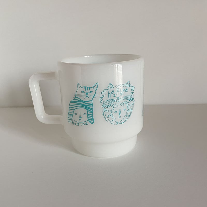 Olde Milk-glass hazinaオリジナルマグ | 雑貨店hazina