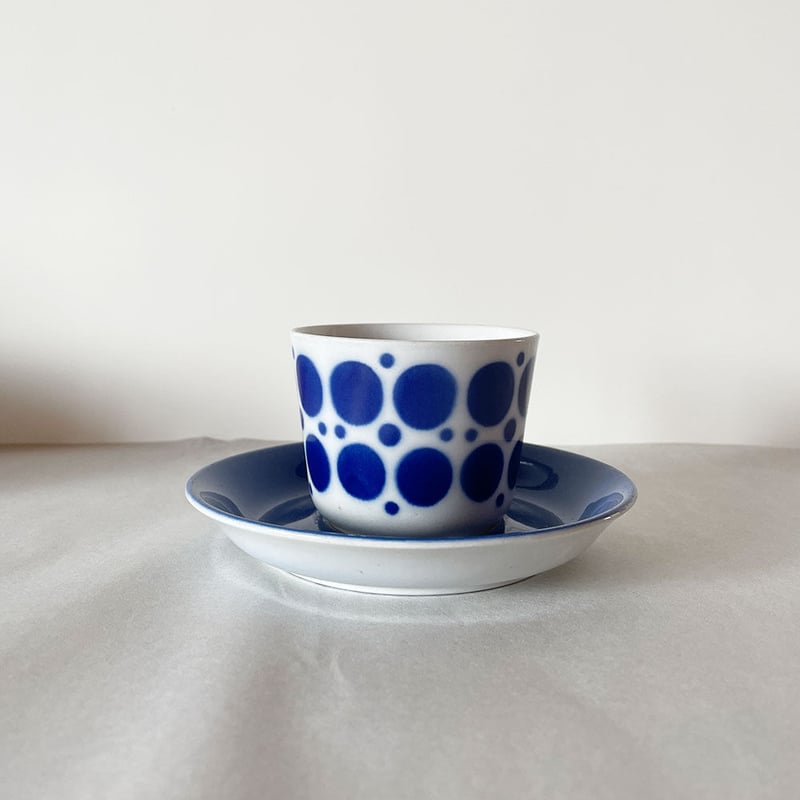 ARABIA: ステンシル Polka Dot コーヒーC/Sー | 雑貨店hazina