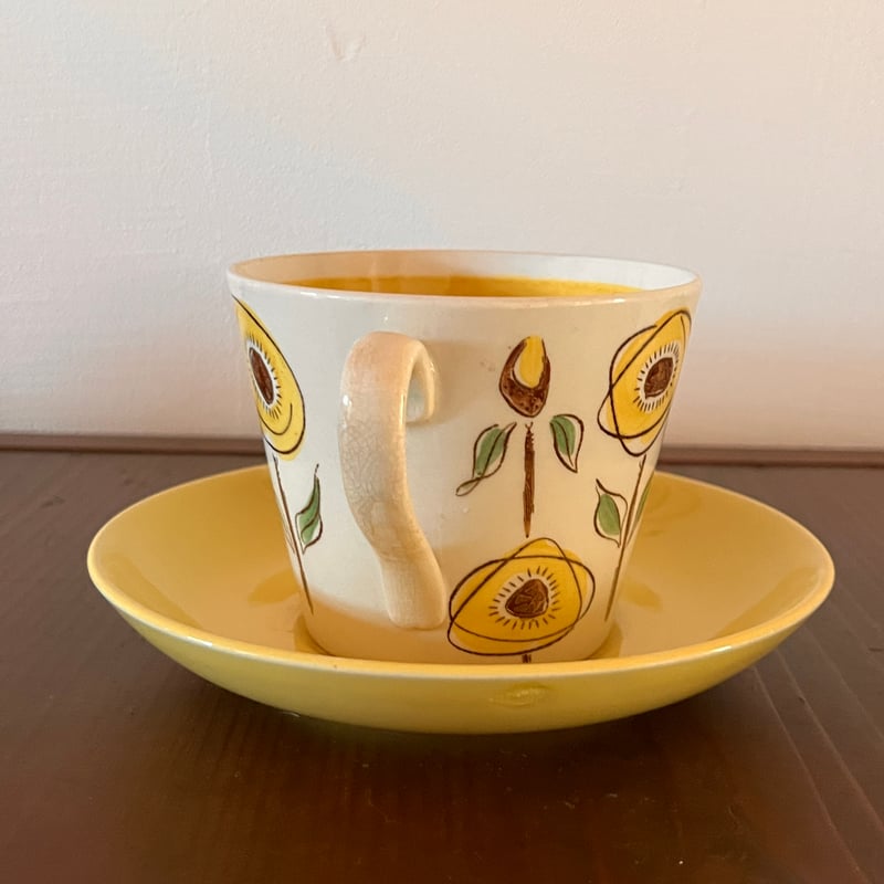 Gefle/Upsala Ekeby Solros ティーC/S 訳あり | 雑貨店ha