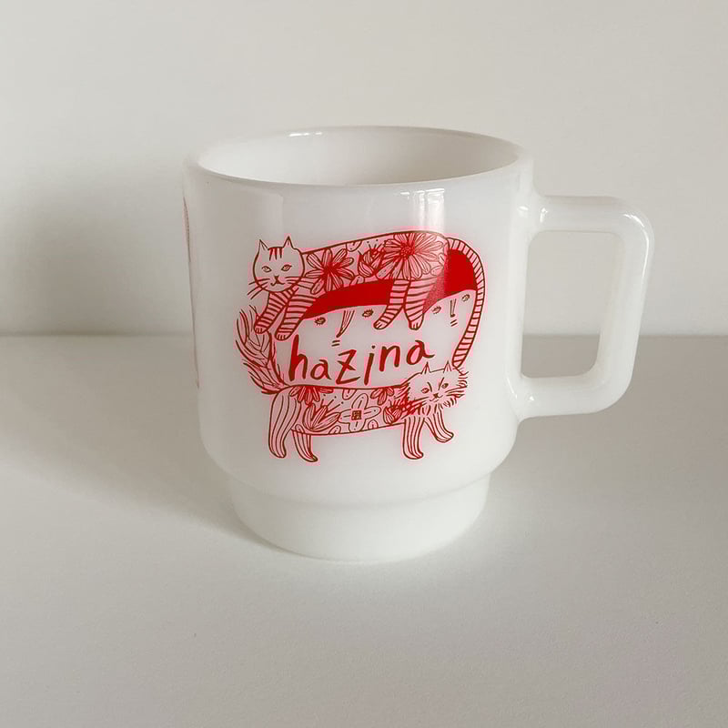 Olde Milk-glass hazinaオリジナルマグ | 雑貨店hazina