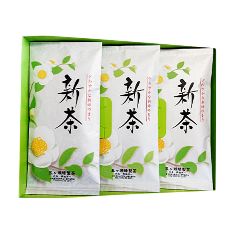 釜炒り茶贈答品(3本入り) | 緑碧茶園 五ヶ瀬茶園