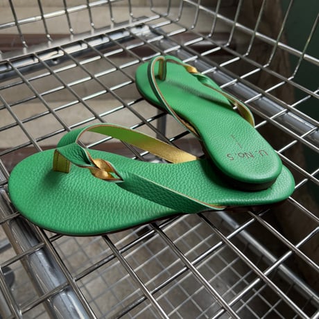 S12-BE-00/ BEACH KONJAC /  GREEN x GOLD