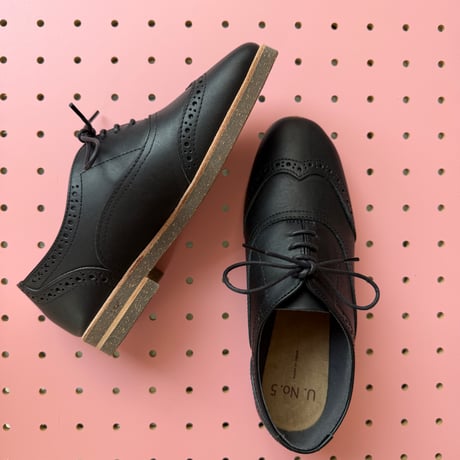 K15-1904-2504 /wing tip shoes / 5 black