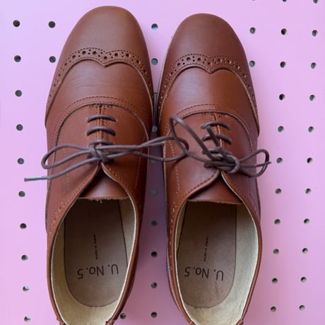 K16-1904-2504 /wing tip shoes / 3 brown