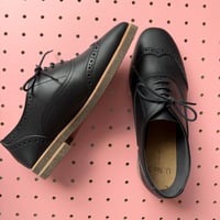 K10-1904-2504 /wing tip shoes / 5 black