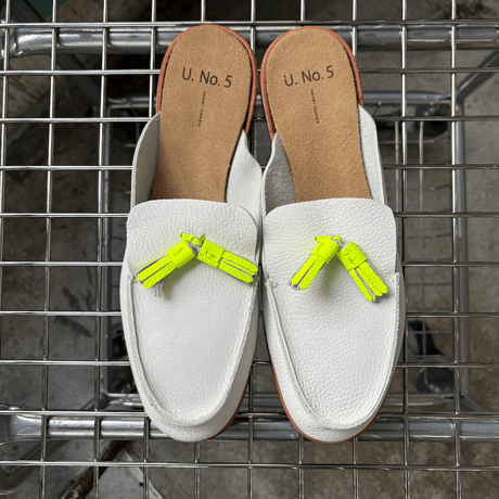 14-3-18 / TASSEL MULE / EC WHITE x NEON YELLOW