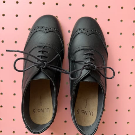 K13-1904-2504 /wing tip shoes / 5 black