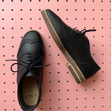 K13-1904-2504 /wing tip shoes / 5 black