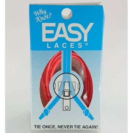 EASY LACES (靴紐）⑤蛍光レッド