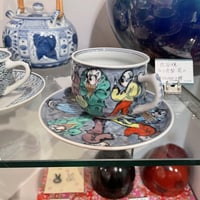 坂田泥華 ぐい呑み 萩焼 未使用に近い 未使用 山口県無形文化財 十四代坂田泥華（慶造）萩湯呑