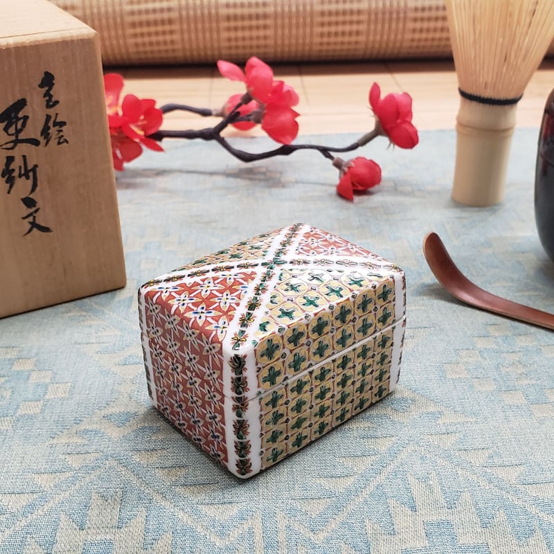 九谷焼 河上龍三氏作 香合 一品作 | つちや陶器店