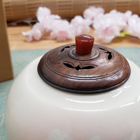 京焼　新開琢也氏作　菊ぼかし　香炉     一品作