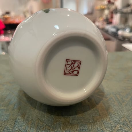 九谷焼　花瓶　3.5号　一輪生　睦インコ  一輪挿