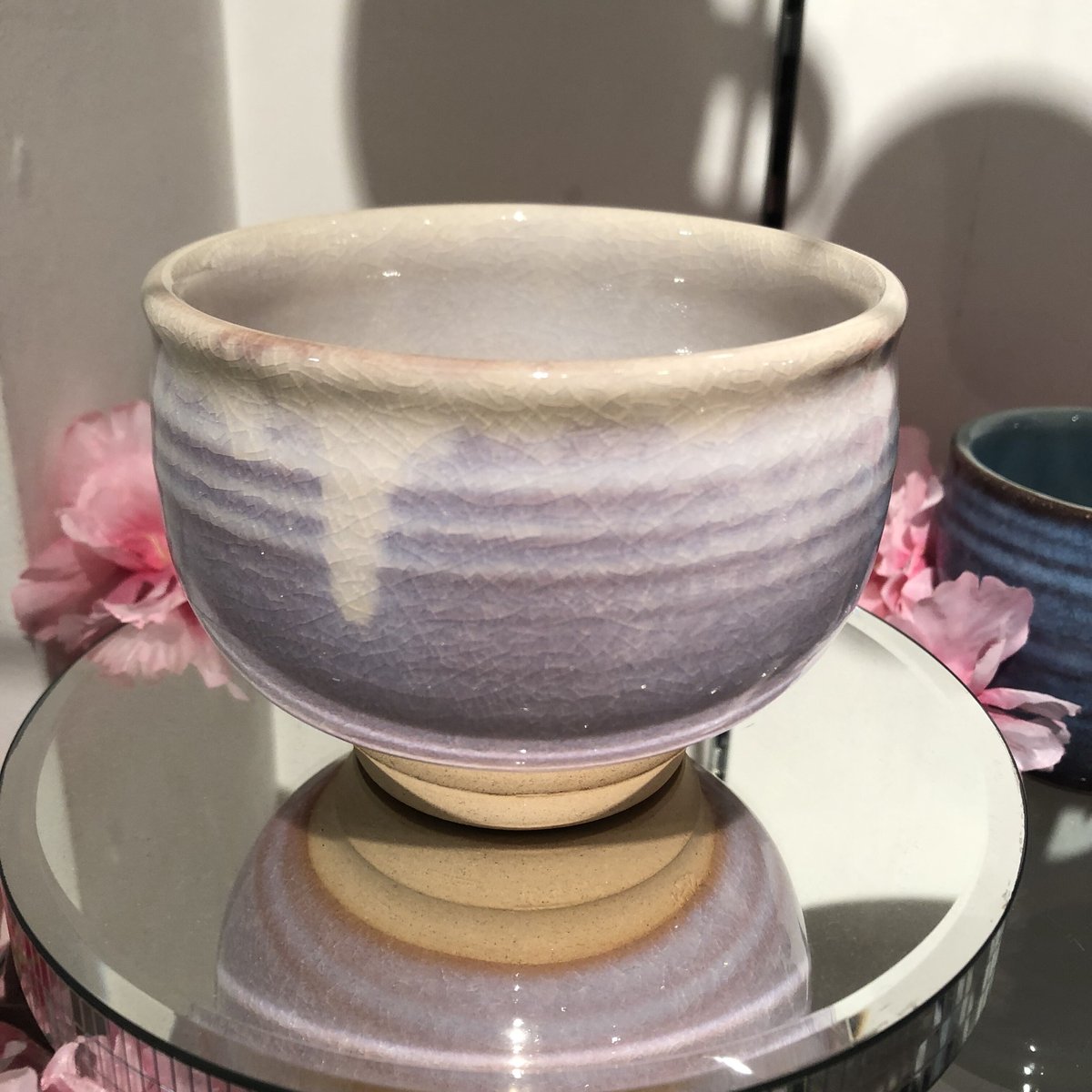 茶道具抹茶茶碗(楽、萩、京焼?) 萩焼 萩むらさき抹茶碗 楽 椿