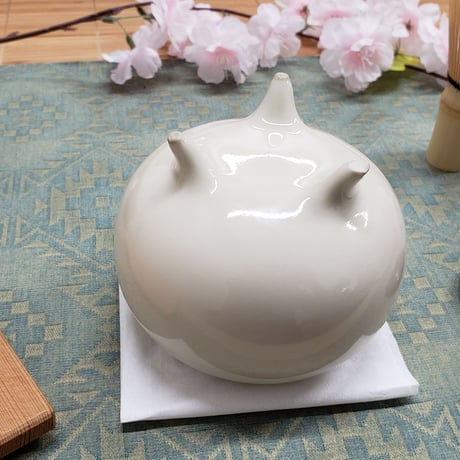 京焼　新開琢也氏作　菊ぼかし　香炉     一品作
