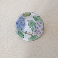 清水焼 陶あん 盃  紫陽花