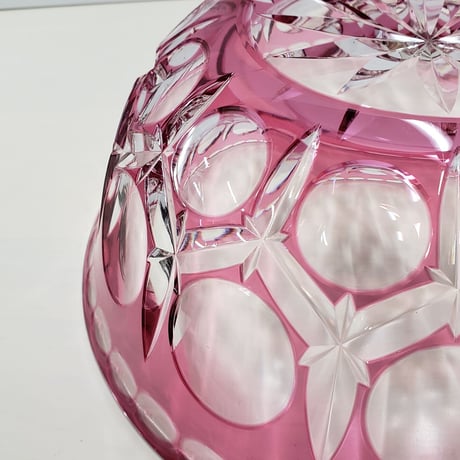 HOYA  クリスタル切子　菓子鉢　一品作