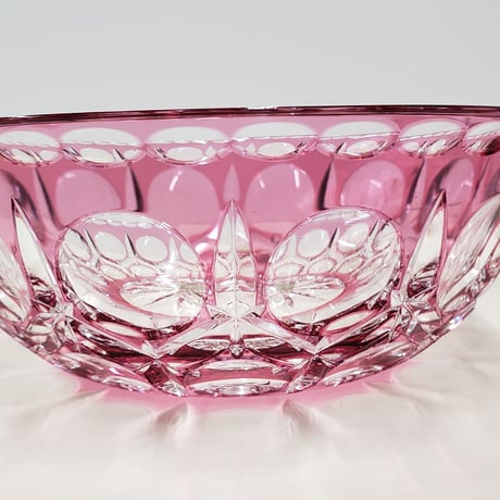 HOYA  クリスタル切子　菓子鉢　一品作