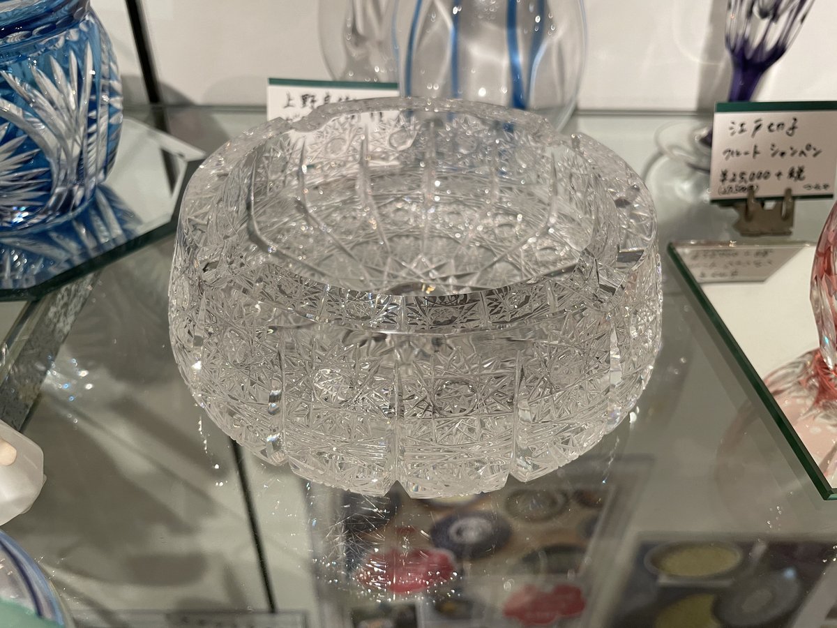 クリスタル灰皿 チェコ スロバキア クリスタル 灰皿 | つちや陶器店