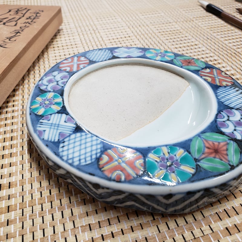 有田焼 佐藤走波氏(六代)作 陶硯（すずり） 一品作 | つちや陶器店