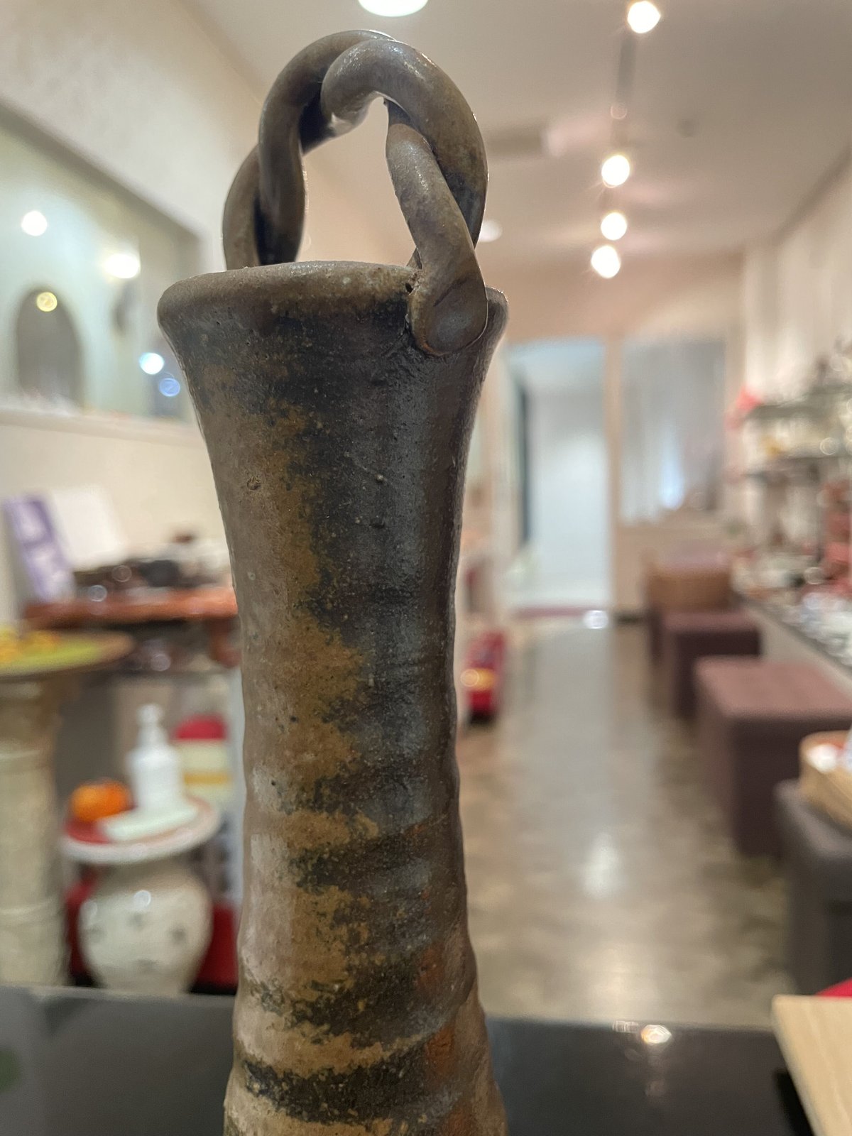 備前焼 登窯 備前焼中堅作家 永末 隆平 共箱付き黄ゴマ緋徳利1