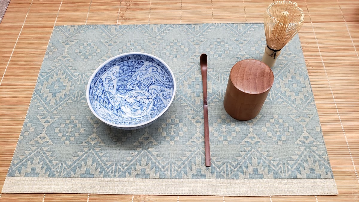 美濃焼 青山禮三氏作 染付抹茶碗 一品作 | つちや陶器店