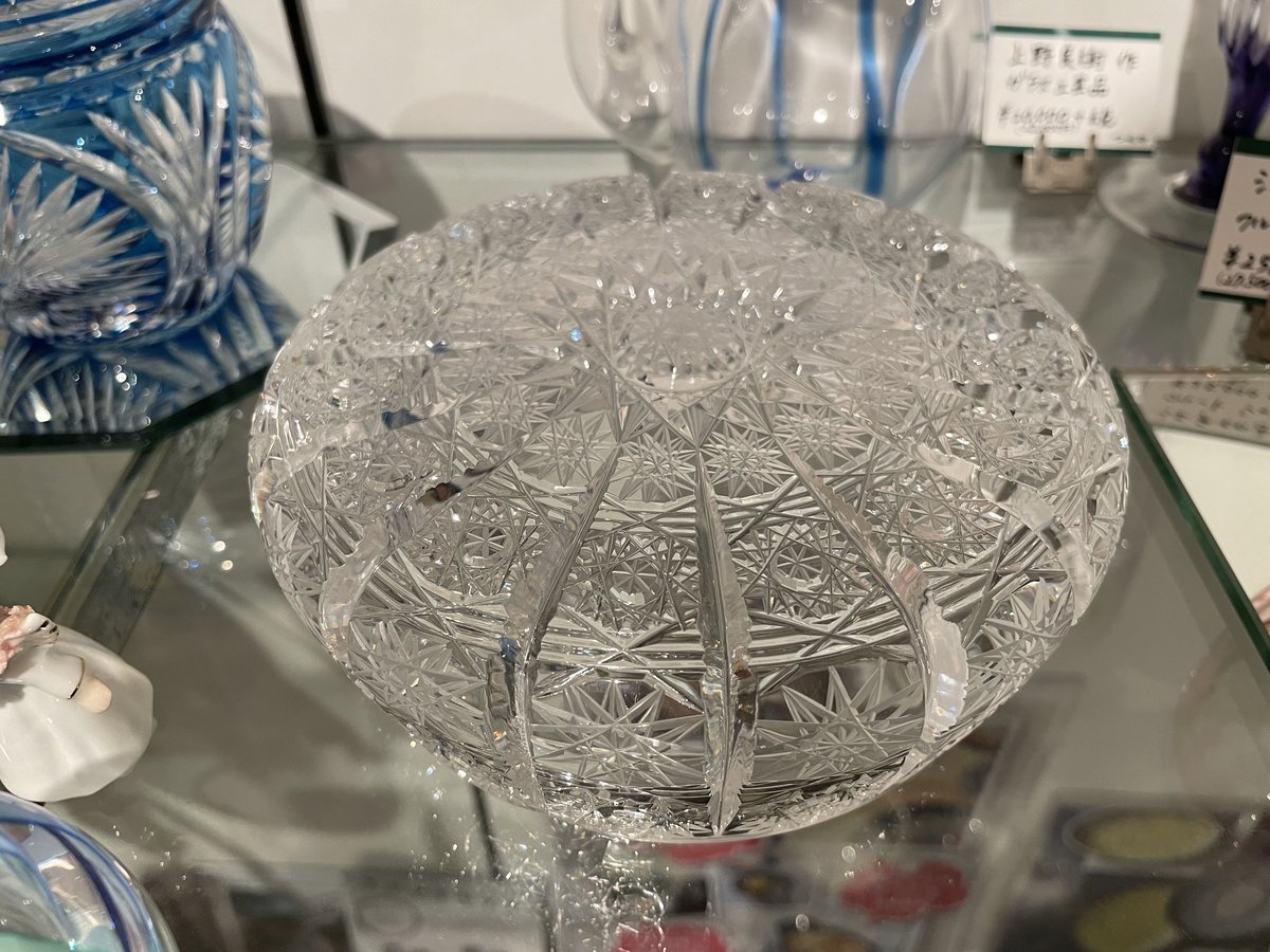 クリスタル灰皿 チェコ スロバキア クリスタル 灰皿 | つちや陶器店