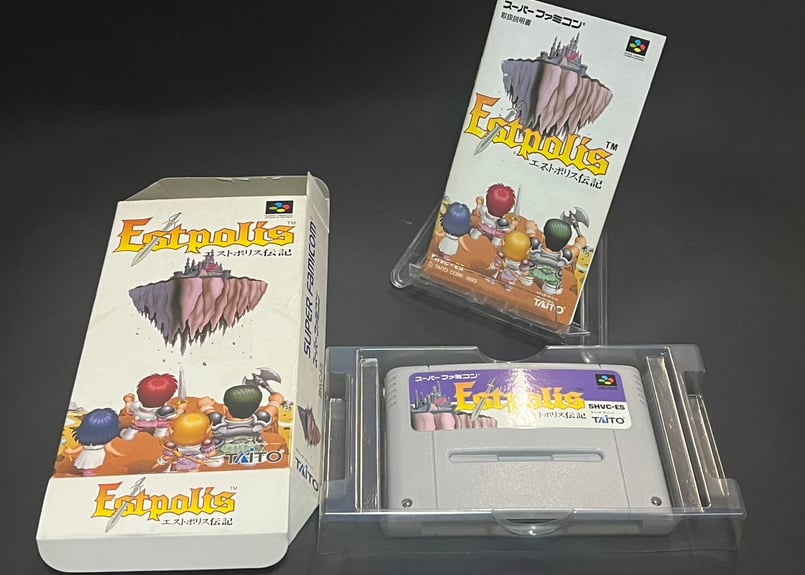 スーパーファミコン】エストポリス伝記1&2セット（中古ゲームソフト 箱 