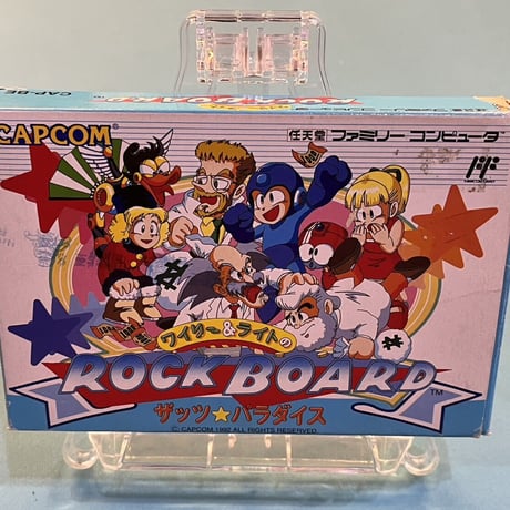 【ファミコン】ワイリー&ライトのロックボード ザッツ☆パラダイス（中古ゲームソフト 箱説付　レアソフト)