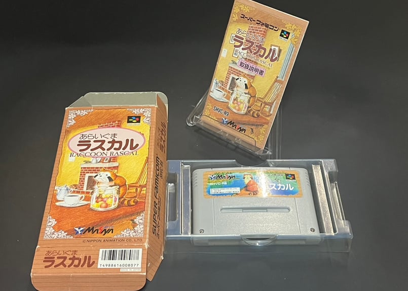 スーパーファミコン】あらいぐまラスカル（中古ゲームソフト 箱説付