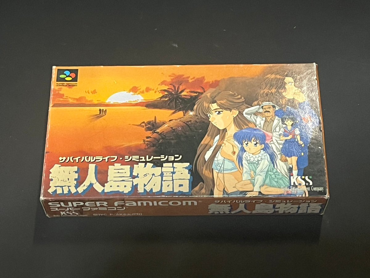 【値下げ】 スーパーファミコン】無人島物語(中古ゲームソフト レア 箱説付 シミュレーション