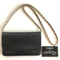 CHANEL☆vigntage☆キャビアスキン☆チェーンウォレット☆お財布 
