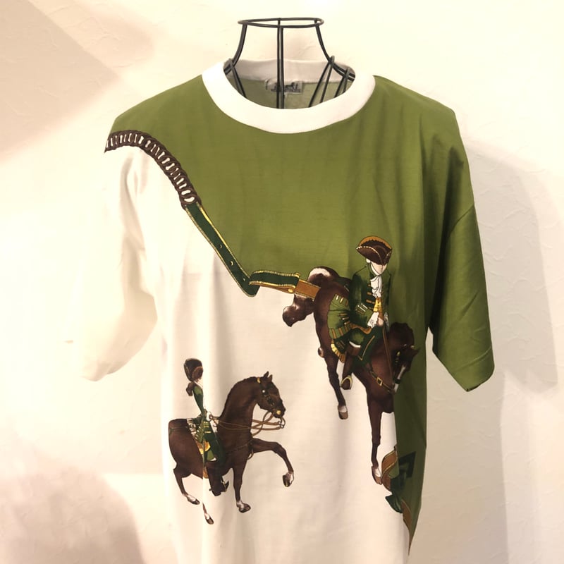 HERMES☆エルメス☆Tシャツ☆サイズM☆馬柄☆コットン100 HERMES☆エルメス☆Tシャツ☆サイズM☆馬柄☆コットン100