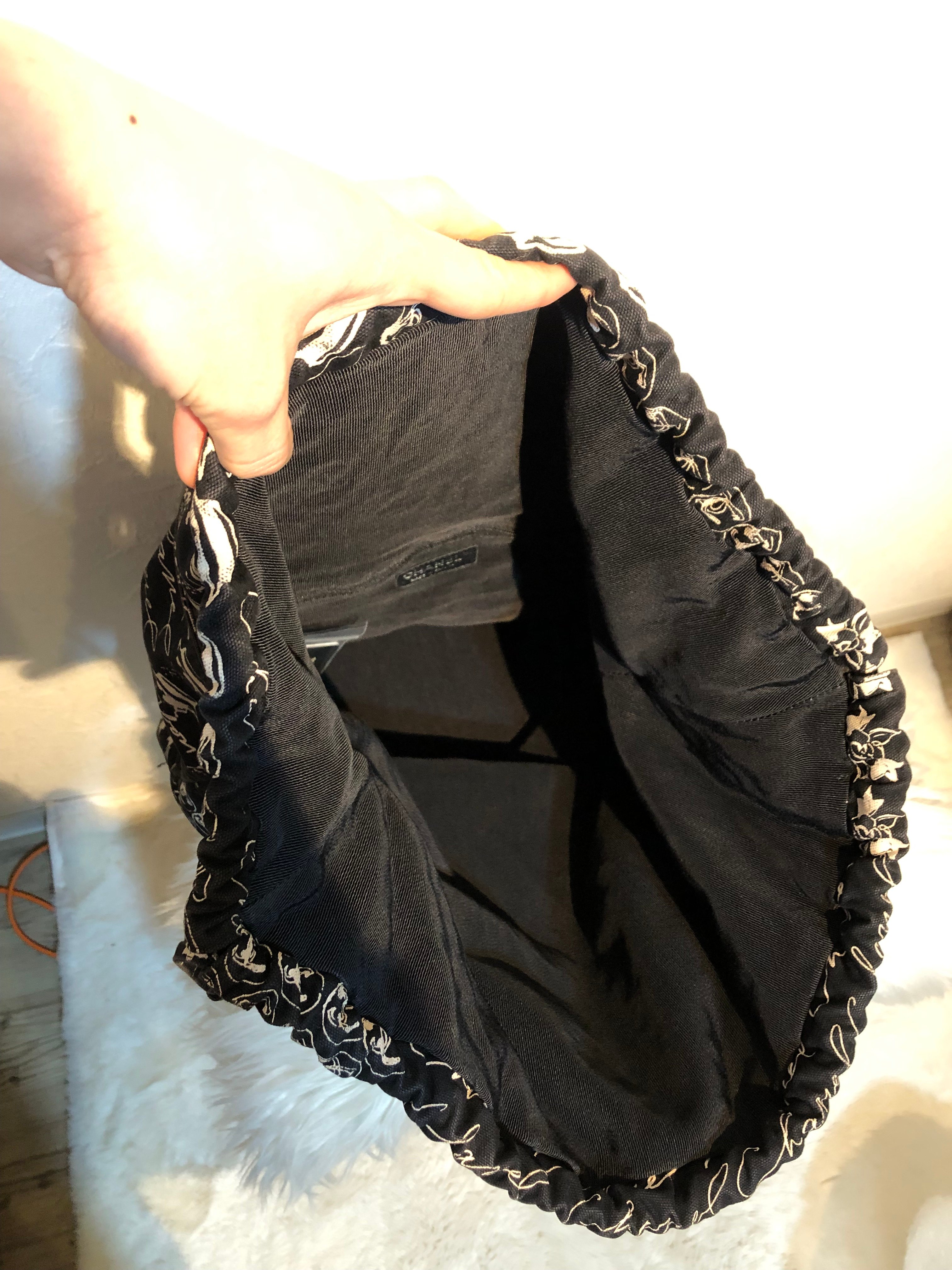 CHANEL☆シャネル☆クルーズライン カメリア 巾着バケツ型トートバッグ