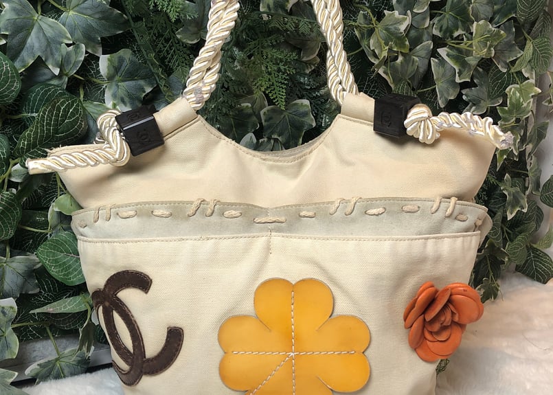 CHANEL☆シャネル☆カメリア☆クローバー☆フィッシュネットトート