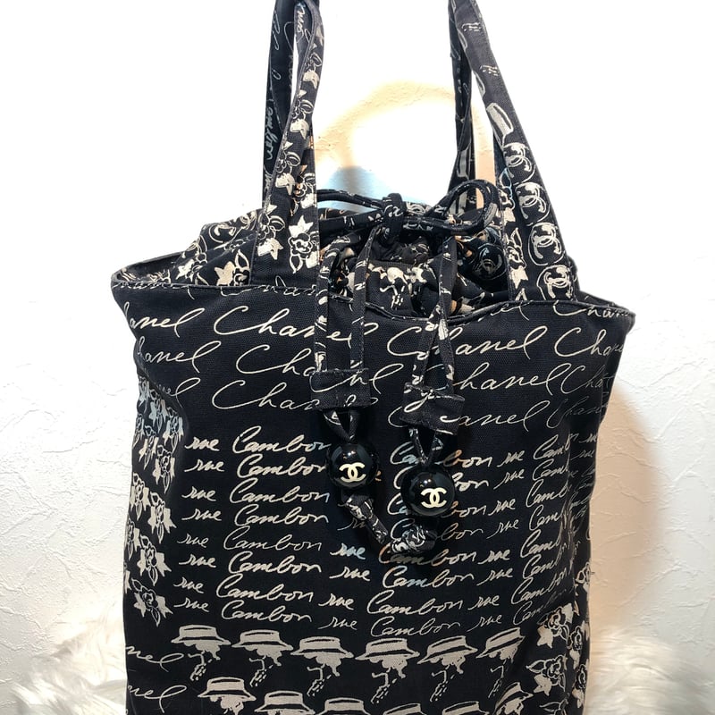 CHANEL☆シャネル☆クルーズライン カメリア 巾着バケツ型トート