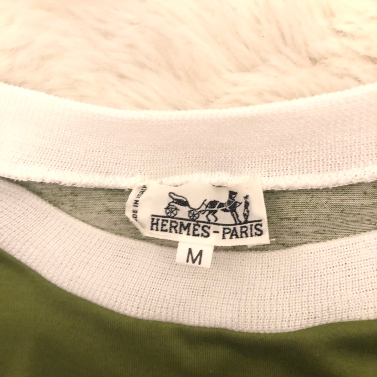 HERMES☆エルメス☆Tシャツ☆サイズM☆馬柄☆コットン100