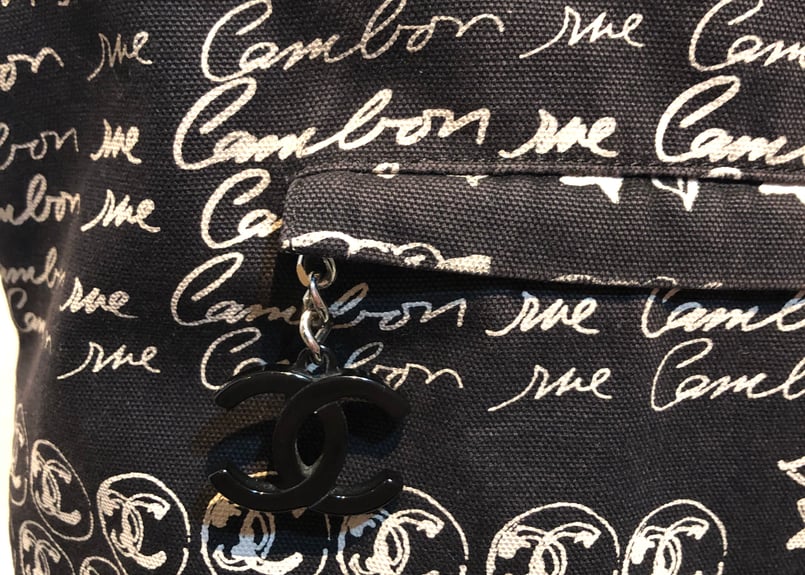 CHANEL☆シャネル☆クルーズライン カメリア 巾着バケツ型トートバッグ