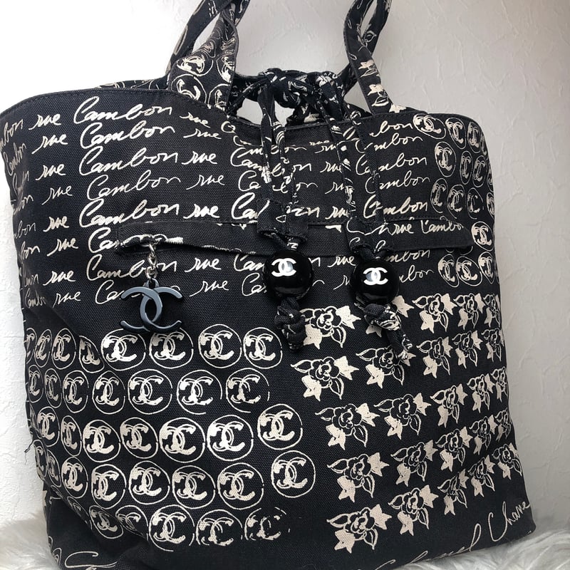CHANEL☆シャネル☆クルーズライン カメリア 巾着バケツ型トート CHANEL☆シャネル☆クルーズライン カメリア 巾着バケツ型トート