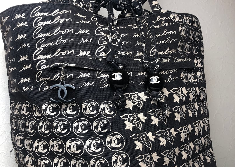 CHANEL☆シャネル☆クルーズライン カメリア 巾着バケツ型トートバッグ