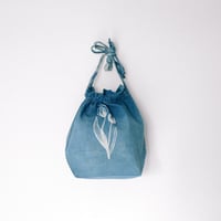 INDIGO ショルダーマチ巾着/Watery Tulip