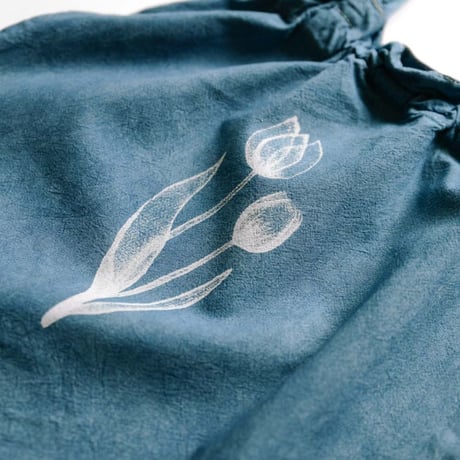 tote bag 巾着/ Watery Tulip