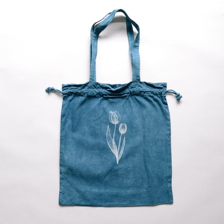 tote bag 巾着/ Watery Tulip