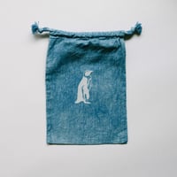 INDIGO 巾着Sサイズ / Penguin NO.10
