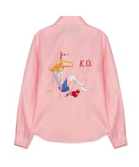 MOMENTEL / boxing K.O pink shirt