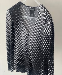 Polkadots embossing shirt